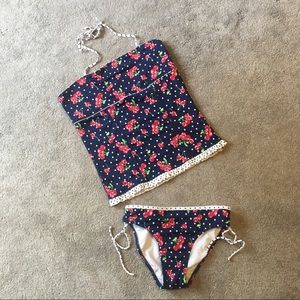 Cherry Print Kids Bathing Suit